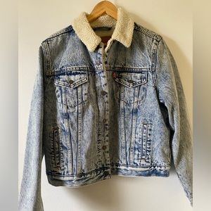 LEVI’S trucker sherpa denim jacket